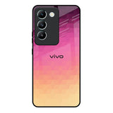Geometric Pink Diamond Vivo Y200e 5G Glass Back Cover Online