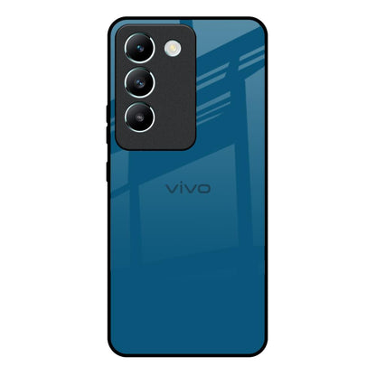 Cobalt Blue Vivo Y200e 5G Glass Back Cover Online