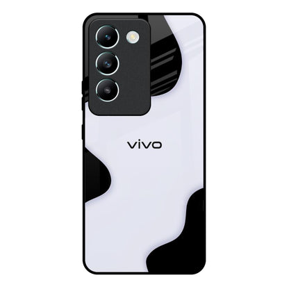 Wheat Cream Wavy Vivo Y200e 5G Glass Back Cover Online
