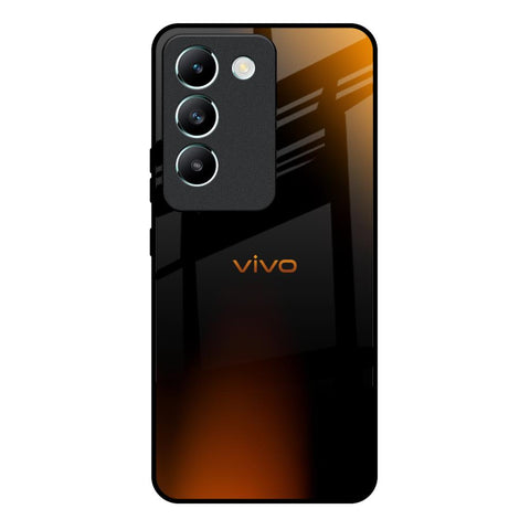 Orange Black Fusion Vivo Y200e 5G Glass Back Cover Online
