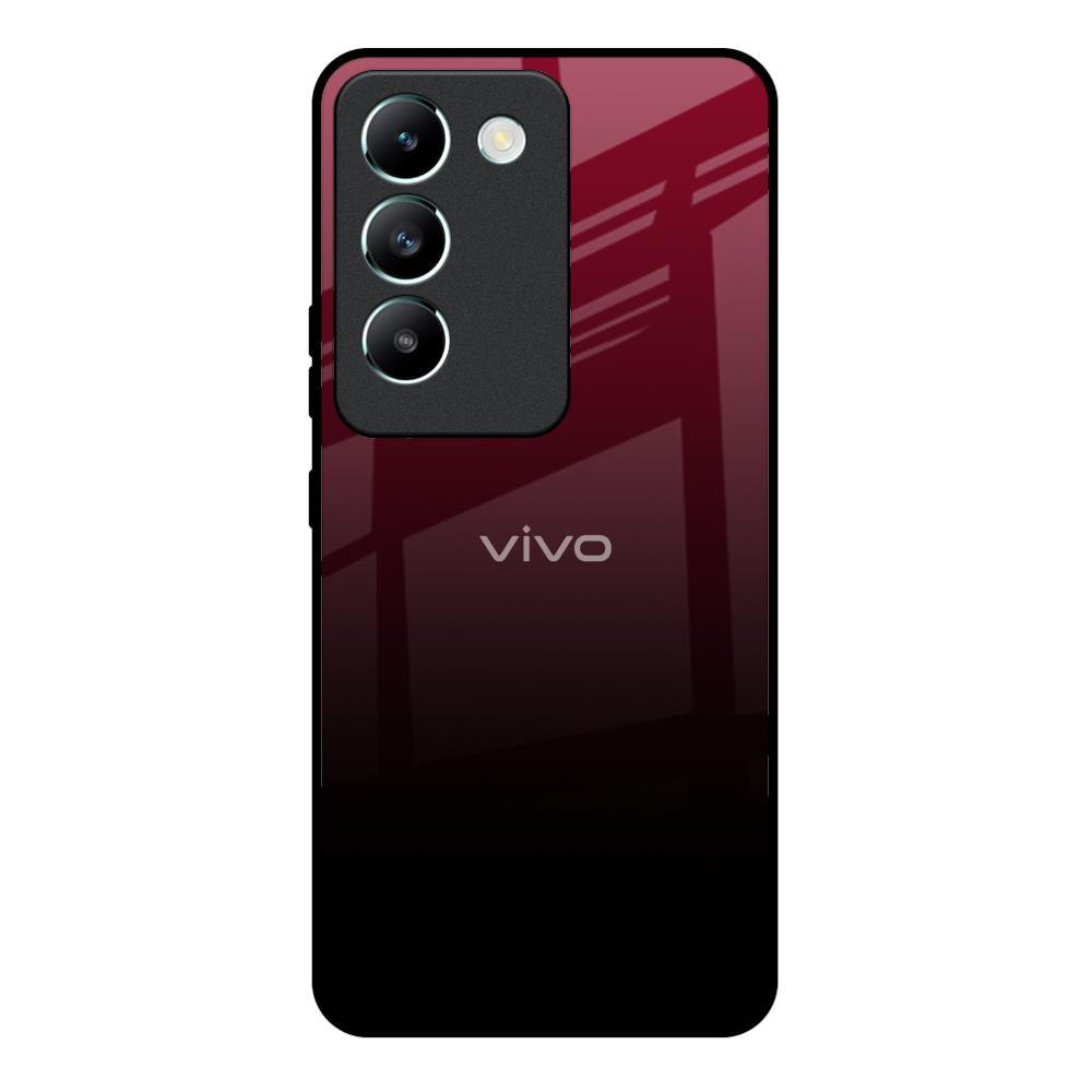 Wine Red Vivo Y200e 5G Glass Back Cover Online