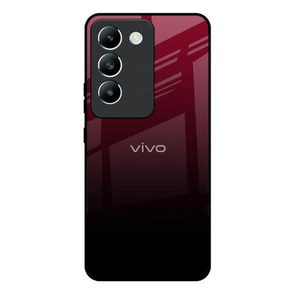 Wine Red Vivo Y200e 5G Glass Back Cover Online