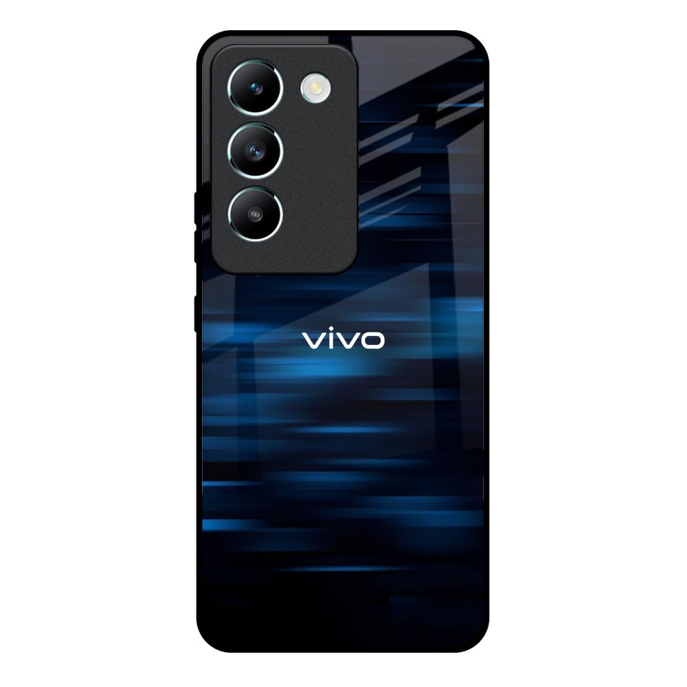 Blue Rough Abstract Vivo Y200e 5G Glass Back Cover Online