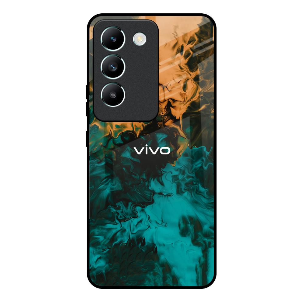 Watercolor Wave Vivo Y200e 5G Glass Back Cover Online