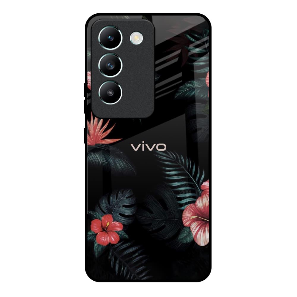 Tropical Art Flower Vivo Y200e 5G Glass Back Cover Online