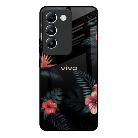 Tropical Art Flower Vivo Y200e 5G Glass Back Cover Online