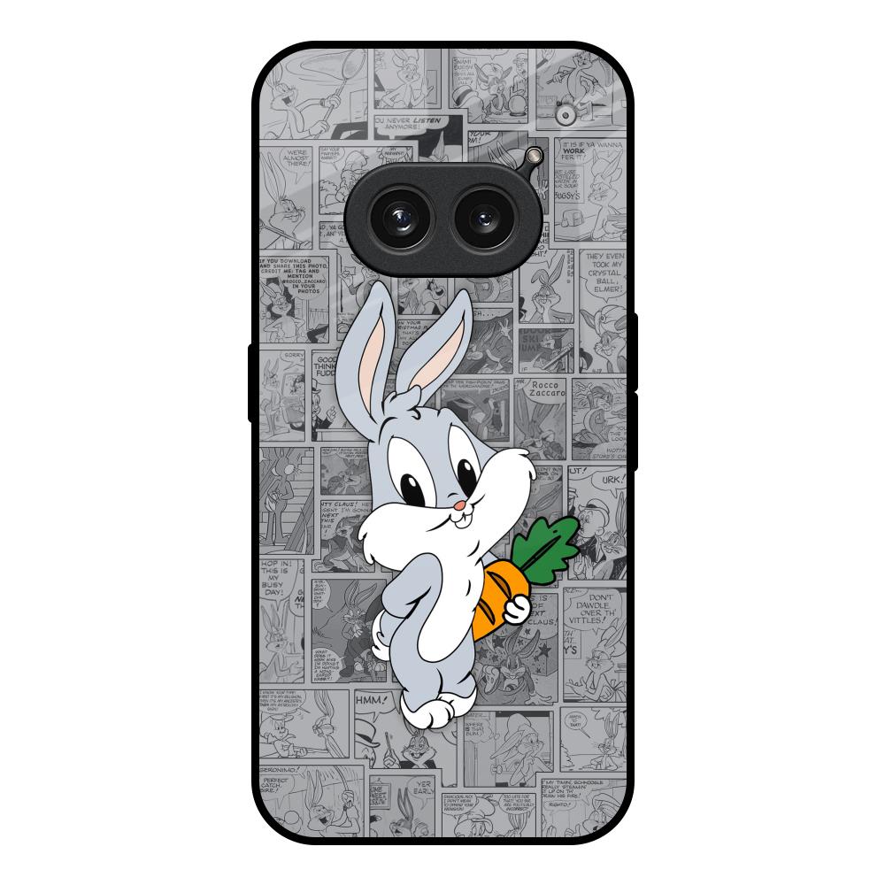 Cute Baby Bunny Nothing Phone 2a Plus Glass Back Cover Online