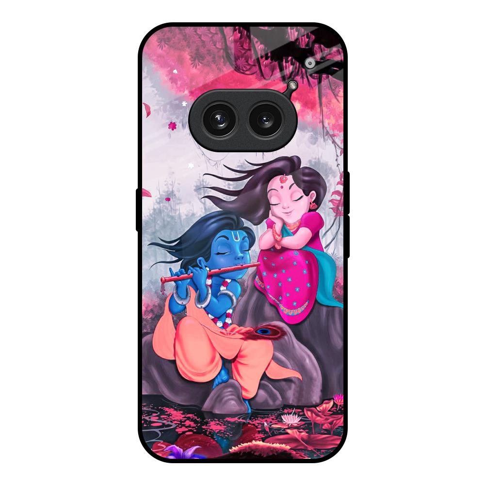 Radha Krishna Art Nothing Phone 2a Plus Glass Back Cover Online