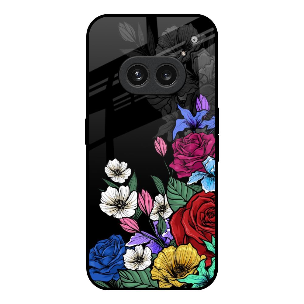Rose Flower Bunch Art Nothing Phone 2a Plus Glass Back Cover Online