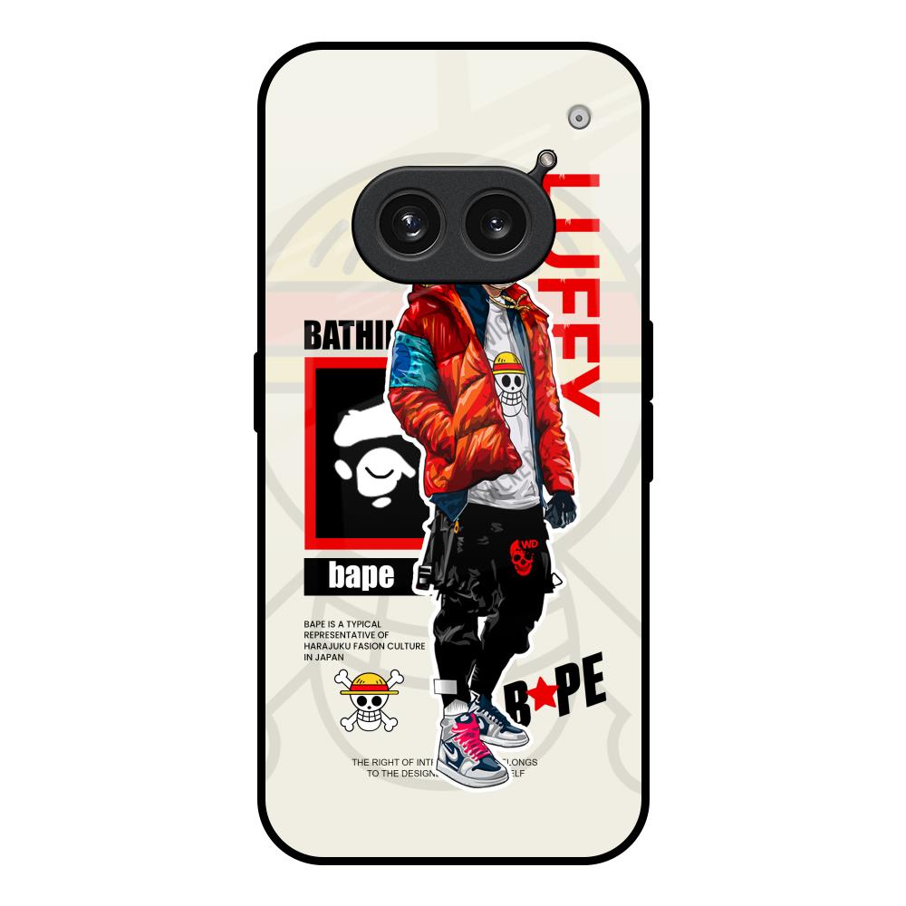 Bape Luffy Nothing Phone 2a Plus Glass Back Cover Online