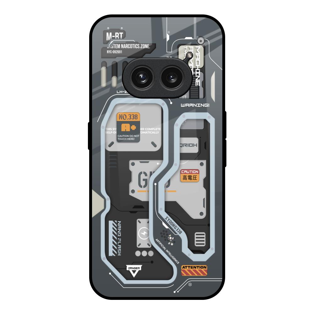Retro Futuristic Nothing Phone 2a Plus Glass Back Cover Online