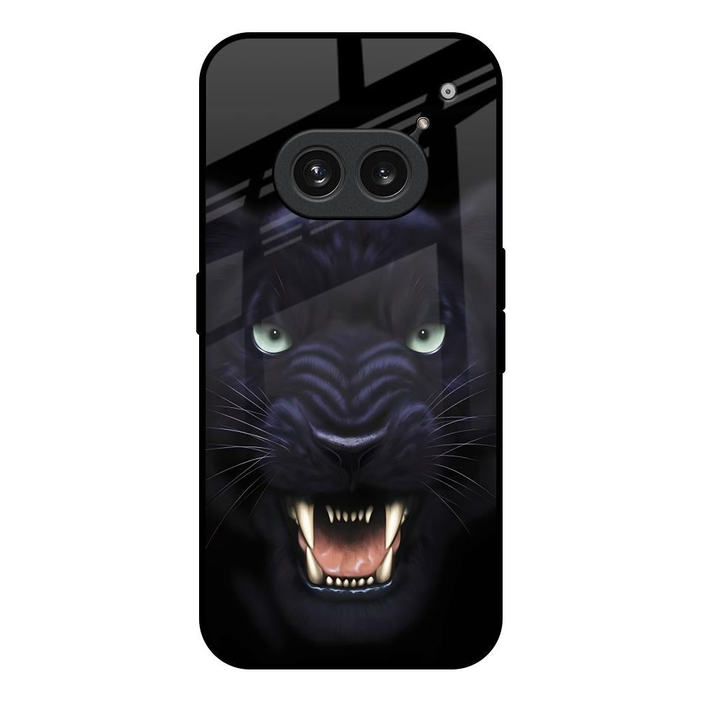 Angry Black Leopard Nothing Phone 2a Plus Glass Back Cover Online