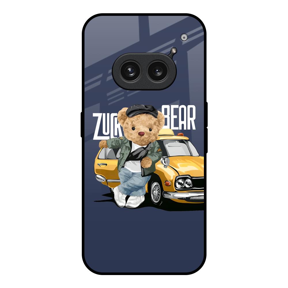 Adventurous Bear Nothing Phone 2a Plus Glass Back Cover Online