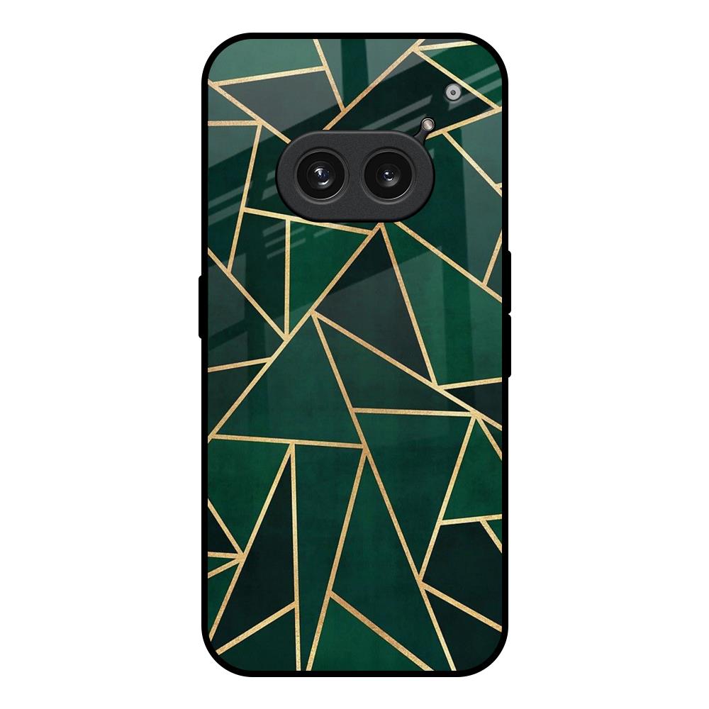 Abstract Green Nothing Phone 2a Plus Glass Back Cover Online