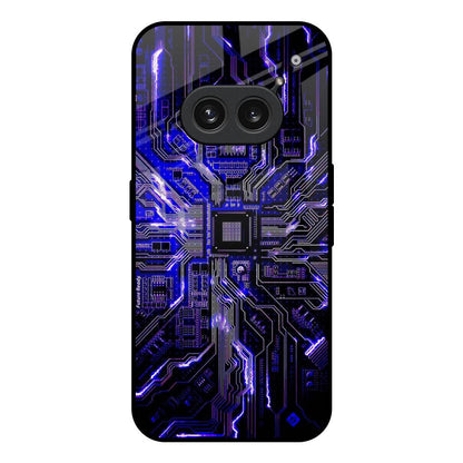 Techno Color Pattern Nothing Phone 2a Plus Glass Back Cover Online