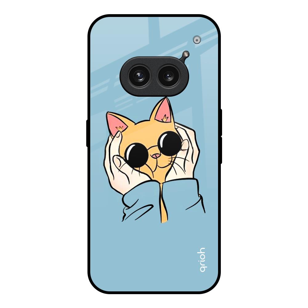 Adorable Cute Kitty Nothing Phone 2a Plus Glass Back Cover Online