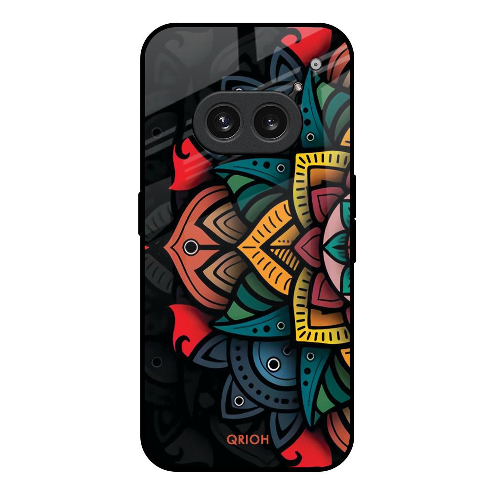 Retro Gorgeous Flower Nothing Phone 2a Plus Glass Back Cover Online