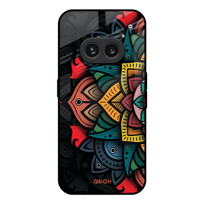 Retro Gorgeous Flower Nothing Phone 2a Plus Glass Back Cover Online
