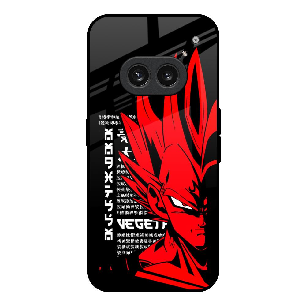 Red Vegeta Nothing Phone 2a Plus Glass Back Cover Online