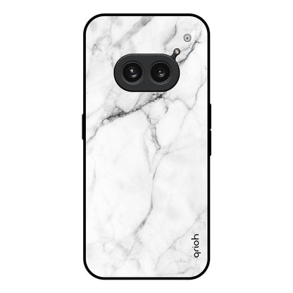 Modern White Marble Nothing Phone 2a Plus Glass Back Cover Online