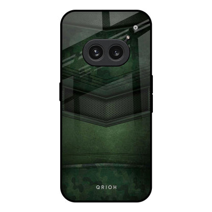 Green Leather Nothing Phone 2a Plus Glass Back Cover Online