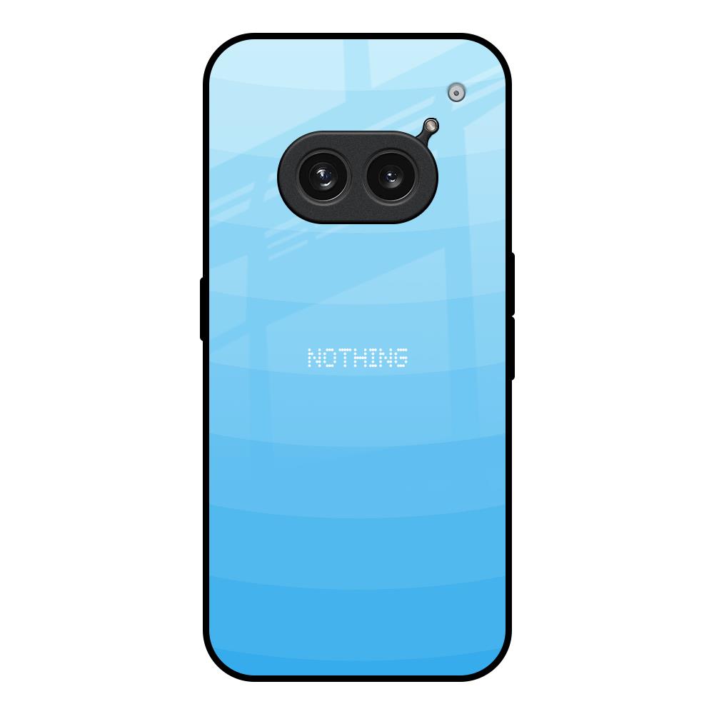 Wavy Blue Pattern Nothing Phone 2a Plus Glass Back Cover Online