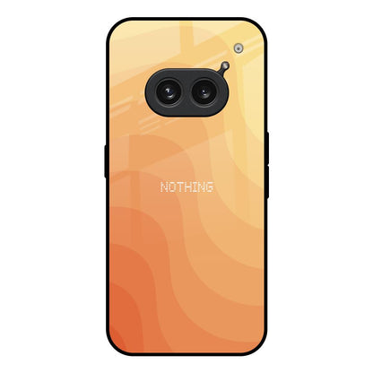 Orange Curve Pattern Nothing Phone 2a Plus Glass Back Cover Online