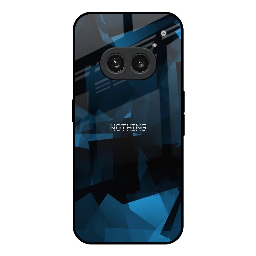 Polygonal Blue Box Nothing Phone 2a Plus Glass Back Cover Online