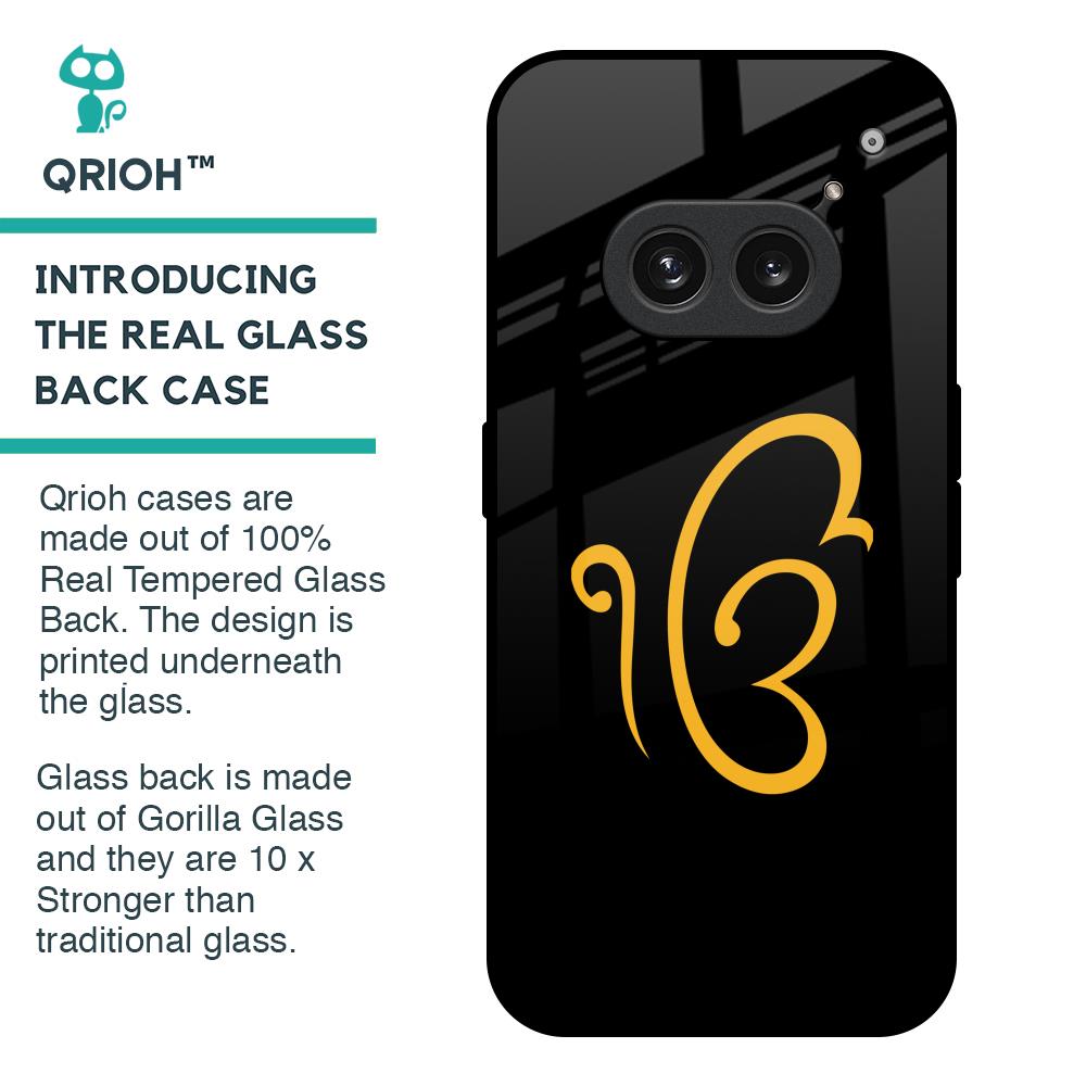 Luxury Fashion Initial Glass Case for Nothing Phone 2a Plus