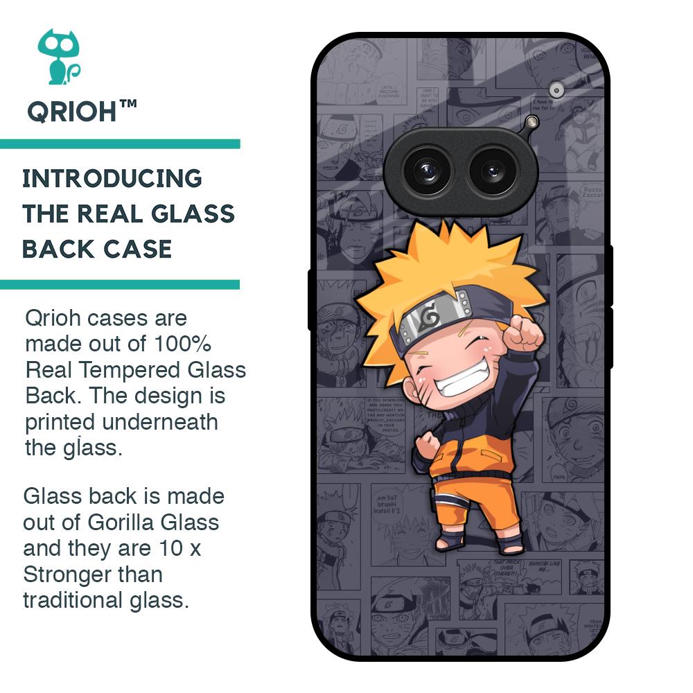 Orange Chubby Glass Case for Nothing Phone 2a Plus