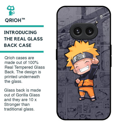 Orange Chubby Glass Case for Nothing Phone 2a Plus