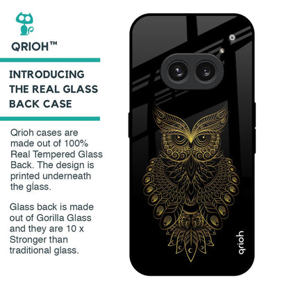 Golden Owl Glass Case for Nothing Phone 2a Plus