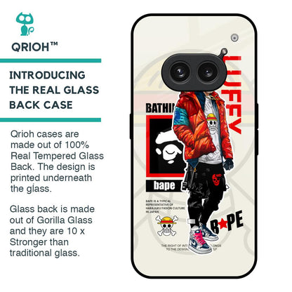 Bape Luffy Glass Case for Nothing Phone 2a Plus