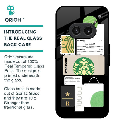 Coffee Latte Glass Case for Nothing Phone 2a Plus