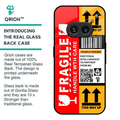 Handle With Care Glass Case for Nothing Phone 2a Plus