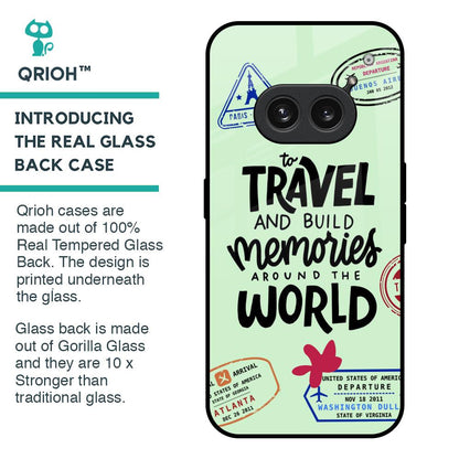 Travel Stamps Glass Case for Nothing Phone 2a Plus
