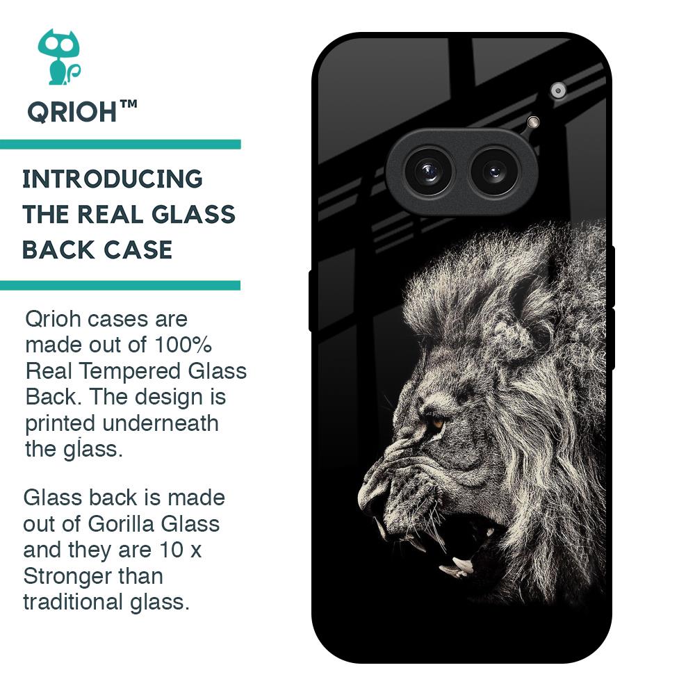 Brave Lion Glass Case for Nothing Phone 2a Plus