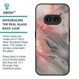 Pink And Grey Marble Glass Case For Nothing Phone 2a Plus