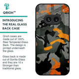 Camouflage Orange Glass Case For Nothing Phone 2a Plus