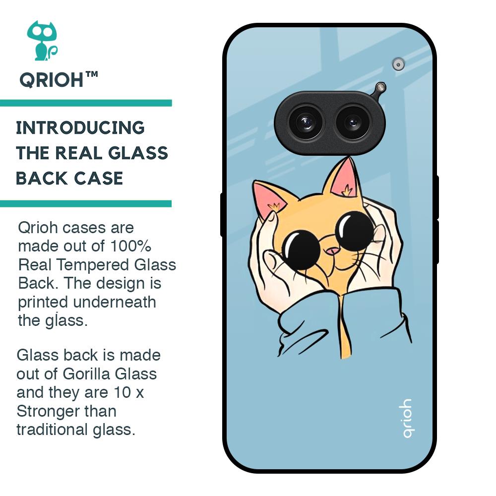 Adorable Cute Kitty Glass Case For Nothing Phone 2a Plus