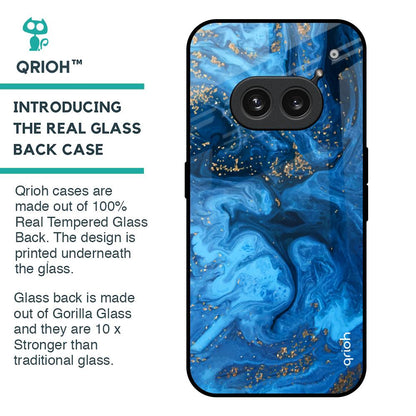 Gold Sprinkle Glass Case for Nothing Phone 2a Plus