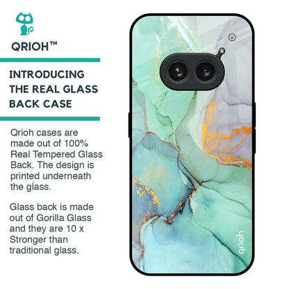 Green Marble Glass Case for Nothing Phone 2a Plus