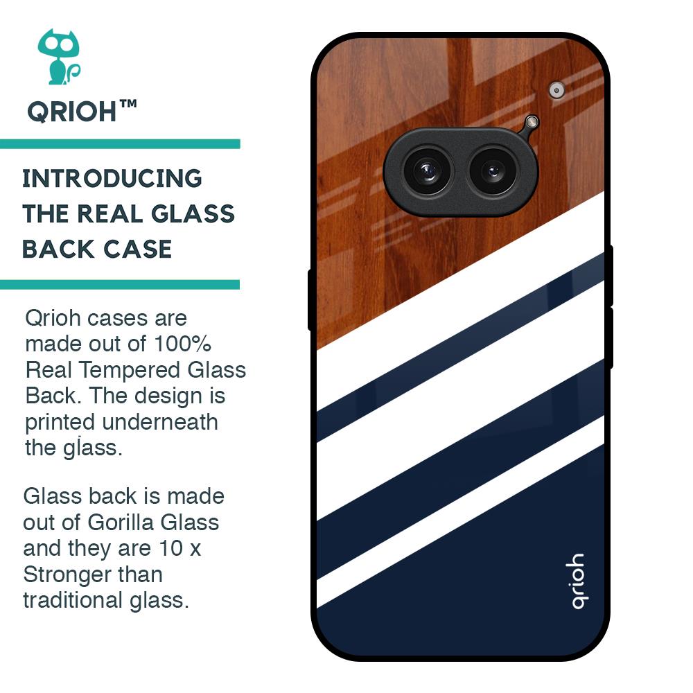 Bold Stripes Glass Case for Nothing Phone 2a Plus