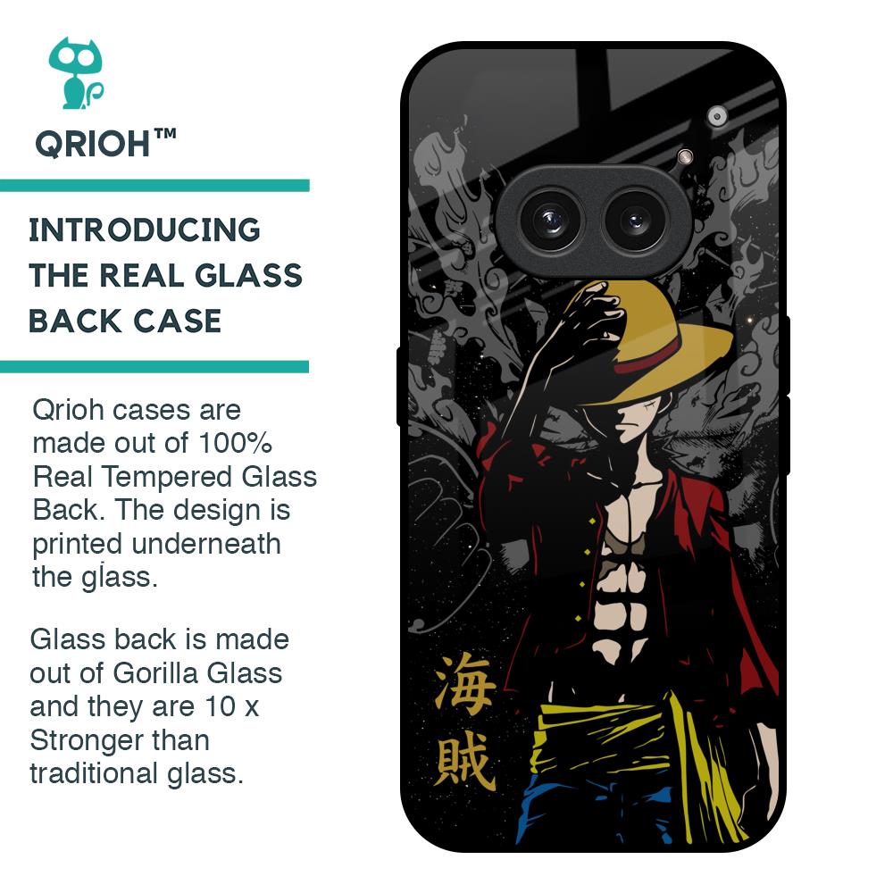 Dark Luffy Glass Case for Nothing Phone 2a Plus