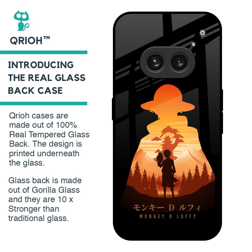 Luffy One Piece Glass Case for Nothing Phone 2a Plus