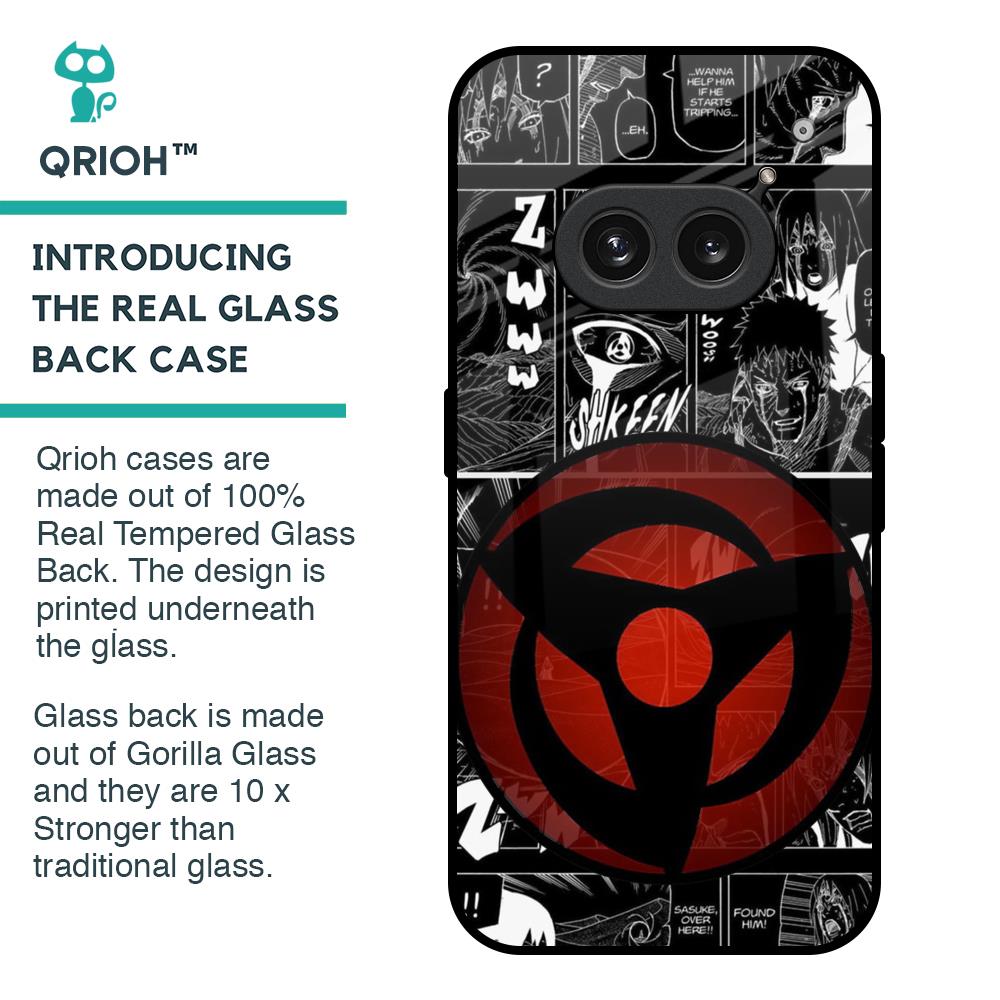 Sharingan Glass Case for Nothing Phone 2a Plus