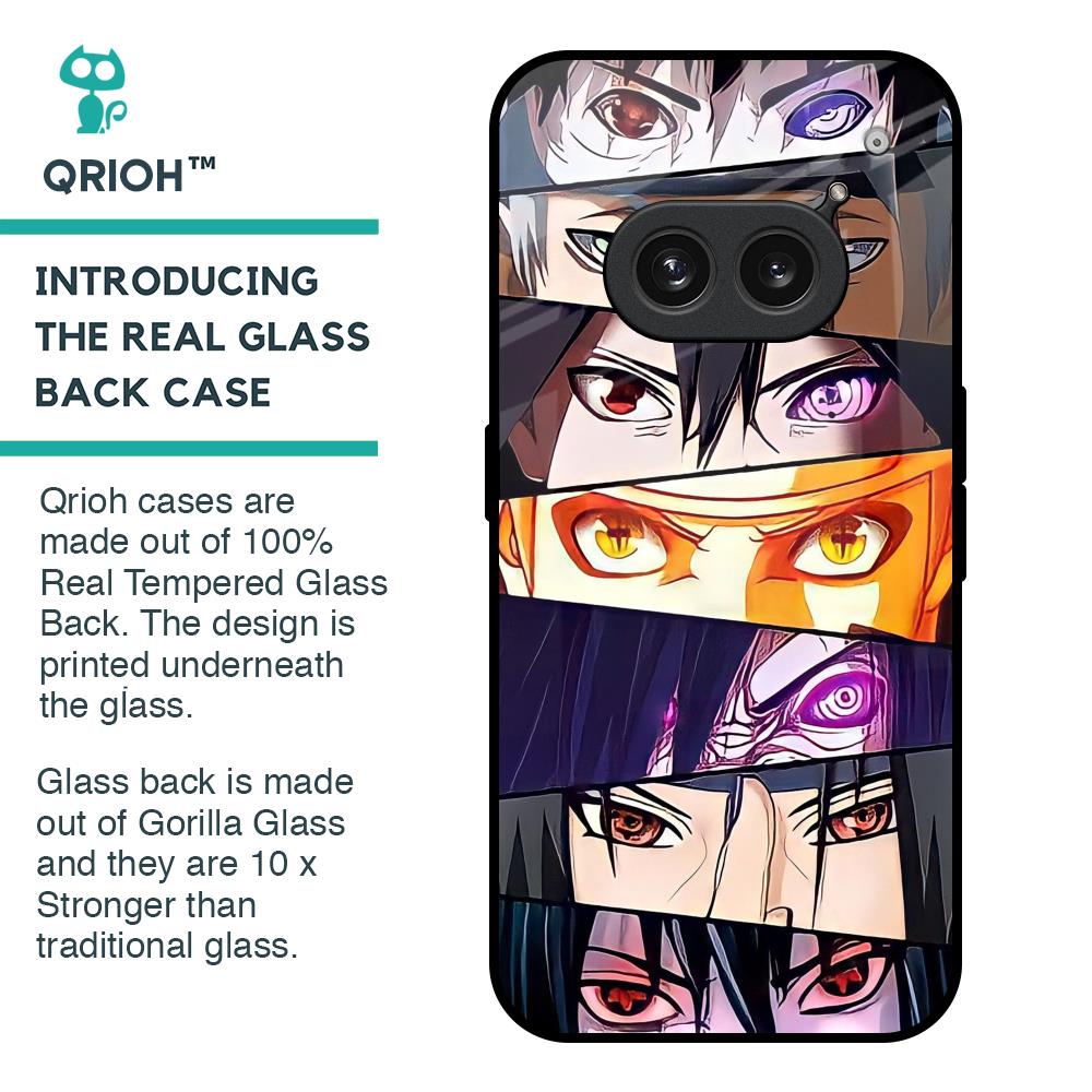 Anime Eyes Glass Case for Nothing Phone 2a Plus
