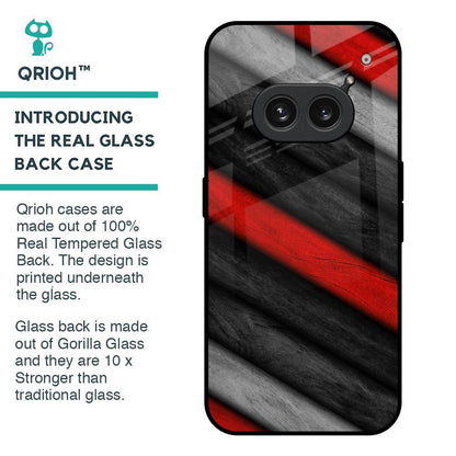 Soft Wooden Texture Glass Case for Nothing Phone 2a Plus