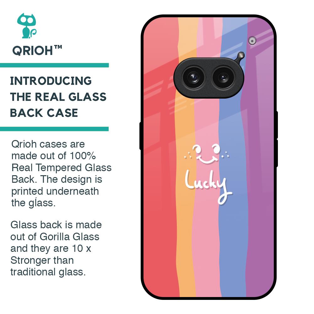 Lucky Abstract Glass Case for Nothing Phone 2a Plus