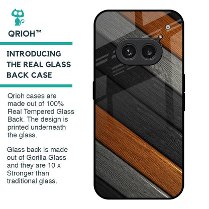 Tri Color Wood Glass Case for Nothing Phone 2a Plus